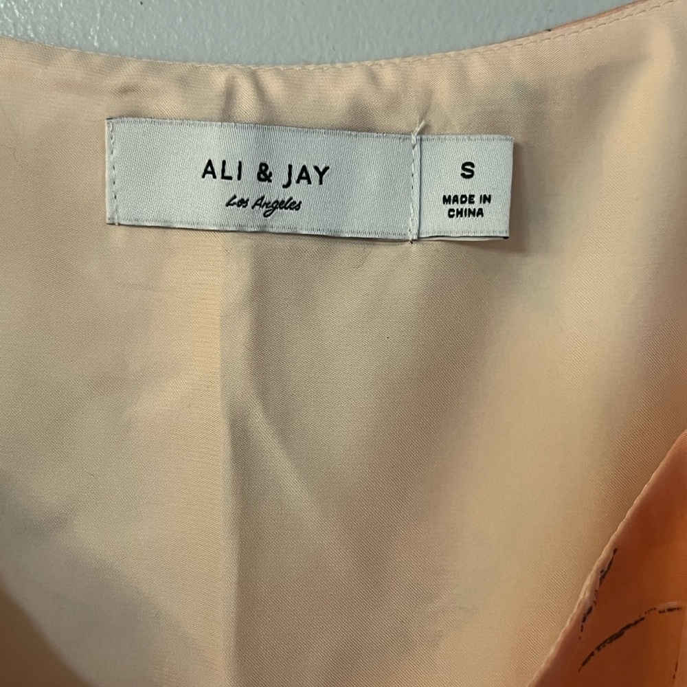 ALI & JAY Orange Tie Front Sundress Midi - Picture 4 of 5